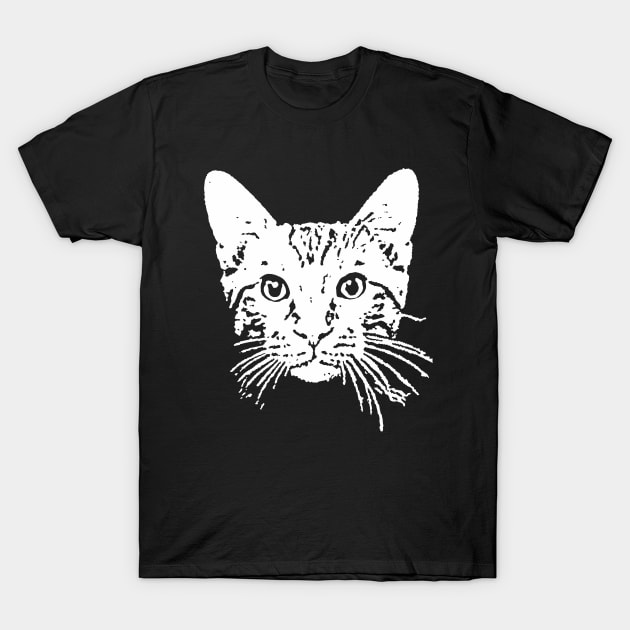 Tabby Cat T-Shirt by childofthecorn